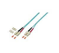 EFB Elektronik O0318.3 Câble Fibre Optique OM4 3m SC/SC 50/125µm Multimode Duplex LSZH, Diamètre 3mm, -20°C à 70°C