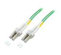 EFB Elektronik O0319.5OM5 : Câble Fibre Optique 5m LC/LC OM5 50/125µm Multimode LSZH Vert, Perte 0.2dB, -20°C à 70°C, Diamètre 2mm