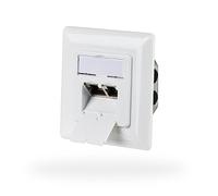 EFB-Elektronik Prise réseau CAT6a 2 prises RJ45 encastrées