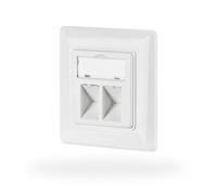 EFB-Elektronik Prise réseau double pour Keystone Blanc RAL 9003
