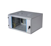 EFB Elektronik Rack Mural 9U Gris 600x500mm, Charge Max. 40kg, Porte Verre, Acier, Refroidissement Actif (2 ventilateurs), IP20, Référence 691609VGR.50