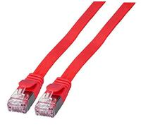 EFB Elektronik Câble Réseau Cat6a U/FTP (STP) Rouge 0.25m RJ-45 Mâle/Mâle Contacts Or 10Gbps 500MHz PVC AWG 30/7