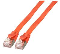 EFB Elektronik K5545RT.0,5 Câble Réseau Cat6a U/FTP (STP) Rouge 0.5m RJ-45 Mâle Contacts Or 10000 Mbit/s 500 MHz