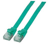 EFB-Elektronik RJ45 Flat Patch Cable U/FTP Cat.6A PVC Green 500 MZh 10 Gbit 1.0