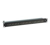 EFB-Elektronik Tableau de connexions RJ-45 X 24 noir, RAL 9005 1U 19