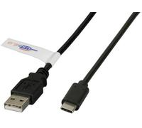 EFB-Elektronik USB2.0 Anschlusskabel A-C St.-St, 1,0m, Schwarz, Premium
