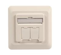 EFB ET-25211.1V1 EFB Prise de données Cat.6 250MHz haut/bas,encastrée,2xRJ45,blanc