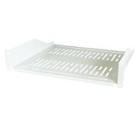 EFB Étagère 19" 2HE Charge Max 22 kg 400 mm Profondeur Gris