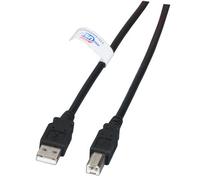 EFB K5203.3 EFB USB2.0 Anschlusskabel A-B, St.-St., 3,0m, schwarz, LSZH