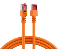 EFB-Elektronik - Cordon de raccordement - RJ-45 (M) pour RJ-45 (M) - 0.25 m - SFTP - CAT 6 - démarré, sans halogène - orange