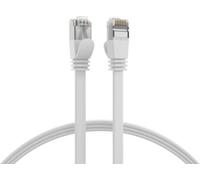 EFB K5545WS.1,5 EFB Câble patch plat RJ45 U/FTP, Cat.6A, PVC, 1,5m, blanc