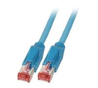 EFB K8210BL.3 EFB RJ45 Patchk. S/FTP,Cat.6A,TM21,Leoni F6-90 S/F,3,0m,blau