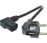 EFB Netzkabel Schutzkontakt 90°-C13 90°,sw,3.0m,3x1.00mm