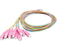 EFB O3326.2 EFB Pigtail fibre SC 50/125 OM4 jeu de 12 couleurs, 2m