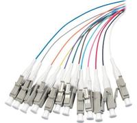 EFB O3482.2 EFB Pigtail fibre LC 50/125 OM3, jeu de 12 couleurs, 2m
