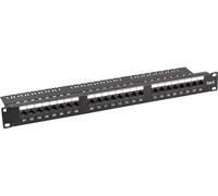 EFB Patchpanel Cat.6 UTP 19"/1HE 24xRJ45 schwarz
