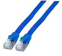 EFB RJ45 Flat Patch Cable U/FTP Cat.6A PVC 2 m Blue