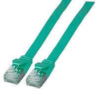 EFB RJ45 Flat Patch Cable U/FTP Cat.6A PVC 2 m Green