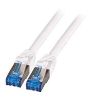 EFB Elektronik K5525FWS.0,25 : Câble Réseau Cat6a S/FTP (S-STP) 0,25m, RJ-45 Mâle vers RJ-45 Mâle, Contacts Or, 10GbE, LSZH, AWG26/7, 500MHz, Blanc