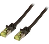 EFB RJ45 Patchkabel S/FTP,Cat.6A,LSZH,Cat.7 Rohk.,1m,schwarz