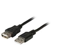 EFB USB2.0 Verlängerungskabel A-A,St-Bu,1.8m,schwarz,Class