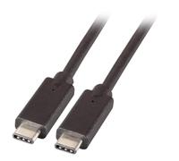 EFB Elektronik K5283-5ASW.1 Câble USB-C vers USB-C 1m Noir - USB 3.2 Gen 2 (3.1 Gen 2) - 20 Gbit/s - 100W Power Delivery (20V/5A)