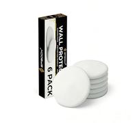 Efbock Arrêt de Porte Protection Murale, Butoirs d'Armoire et Arrêts Caoutchouc 8cm en Silicone Blanc pour Poignées et Portes, Réducteur de Bruit Auto-Adhésif sans Perçage 6 Pièces