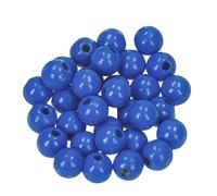efco 1400648 8 8mm Lot de 80 Perles en Bois Bleu Moyen