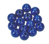 Efco 1401053 Lot de 30 perles en bois Bleu 12 mm