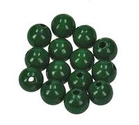 EFCO 1401069 Lot de 30 Perles en Bois Vert foncé 12 mm