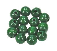 efco - 53 Perles en Bois, diamètre 10 mm, 69 : Vert foncé