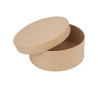 Efco Boite Ronde Haute avec Couvercle en Carton, Diam. 10,5cm x Haut. 6cm, à décorer