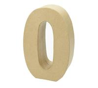 Efco Chiffre en Papier mâché, Haut. 17,5 cm, Chiffre 3D Carton 0