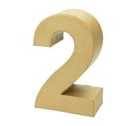 Efco Chiffre en Papier mâché, Haut. 17,5 cm, Chiffre 3D Carton de 0 à 9 au Choix