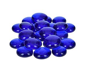 Efco pépites de Verre décoratives Bleu 13-15 mm, Lot de 35