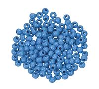 Efco Perles en Bois 6 mm 110-piece Trou, Bleu Clair