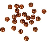 Efco Perles en Bois 8 mm Lot de 80 moules 1400676 Trou, Marron Clair