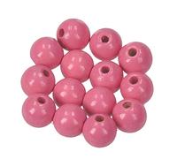 efco - Perles en Bois, Couleur 36 : Rose, 10 mm, 1400832