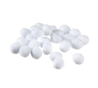 Efco Pompons 20 mm Lot de 25, Polyamide Blanc.