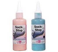 Efco Sock-Stop Lot de 2 Paires de Chaussettes Tendance et Tendance Rose Turquoise