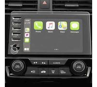 EFDDTBHE Compatible Avec Civic 10th 2019 2020 5 Trous Autoradio Navigation GPS Film De Protection D'écran En Verre Trempé Autocollants Intérieur Voiture Modification de voiture