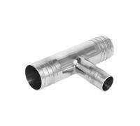 EFDSVUHE 32-20-32mm Hose Barb Reducer Tee 3 Ways Splitter 304 Stainless Steel Hosetail Connector Coupler Fitting