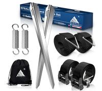EFEALL Kit de Sangle Latérale pour Thule Omnistor Auvent de Caravane | Laisse Tempête Accessoires de Camping-Car avec Sangles Tempête de Camping