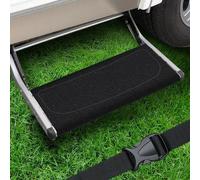 EFEALL Marchepied de Camping-Car - Boucle réglable pour marches de 7 à 10" de Profondeur - Antidérapant - Noir