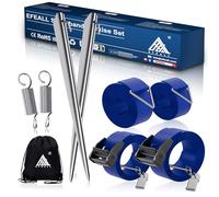EFEALL Sangle Anti-Tempête pour Store et Auvent Thule Omnistor, Bleu | Avec 2 Ancrages Au Sol de 37 cm et 2 Ressorts, Kit Sécurité Tempête pour Thule Omnistor, Sangles D’arrimage Store Camping-Car