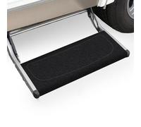 EFEALL Tapis de Marchepied pour Camping-Car, avec Boucle, Réglable, Antidérapant, Tapis de Marches pour Marchepied Manuel Marches et Marches électrique Monocouche (8 à 11 po de Profondeur) - Noir
