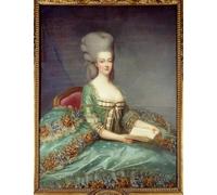 EfeMir Affiche Vintage Toile Murale Art Photos De célèbres tableaux Portrait de Marie Antoinette Reine de France Ce portrait a été donné par François Hubert Drouais 60x90cm