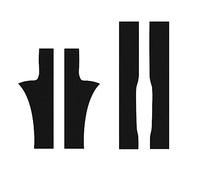 EFEMIR Autocollants de seuil de Porte de Voiture pour Tesla Model 3 Seuil de Porte en Fibre de Carbone Protecteur de Porte de Voiture Film de Voiture Auto-adhésif Scratch Guard Cover,A