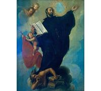 EfeMir Célèbre Tableaux sur Toile Image Imprimén Saint Ignace de Loyola par Miguel Cabrera Pour la Décoration Murale 60x90cm