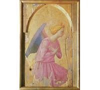 EfeMir Images Abstraites Tirages Toile D'art De Célèbres Tableaux Ange en adoration de Fra Angelico Pour la Décoration de la Chambre à Coucher 60x90cm